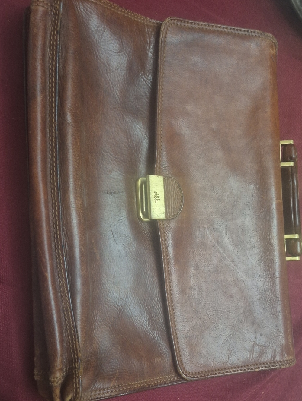 Vintage The Bridge Leather Briefcase